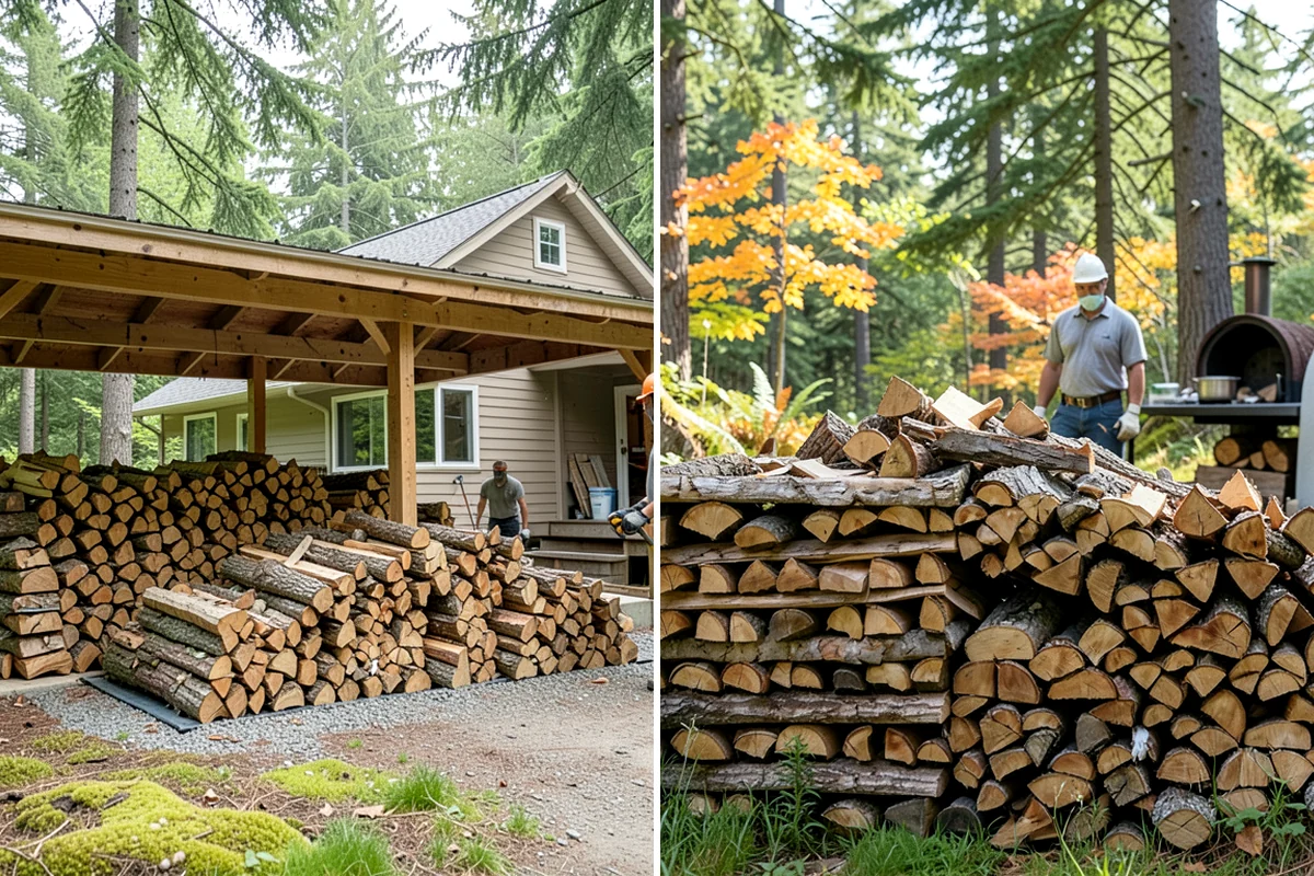 Winter Firewood Delivery in Federal Way, King County, WA - Set up your winter delivery quantity and schedule
