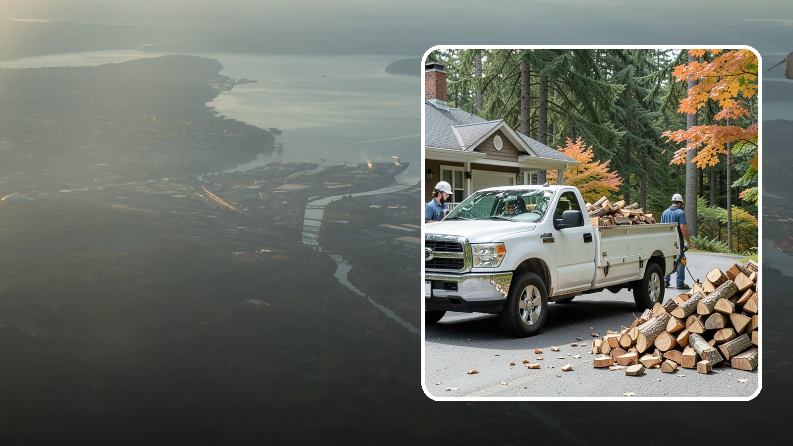 Winter Firewood Delivery in Fife, Pierce County, WA - Through the heart of the Pacific Northwest cold season, we keep your rack stocked with dry wood you can burn tonight.