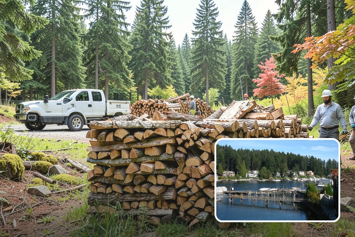 Winter Firewood Delivery in Gig Harbor, Pierce County, WA - Keeps your rack stocked through the coldest months