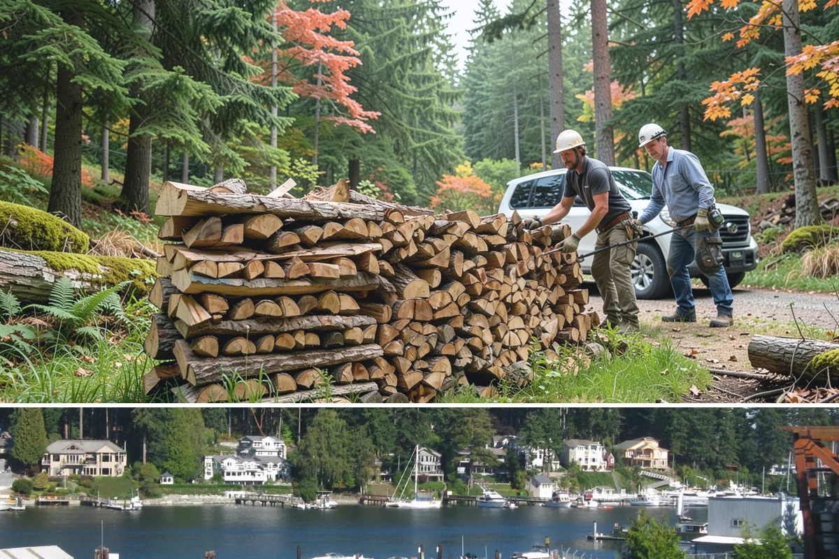 Winter Firewood Delivery in Gig Harbor, Pierce County, WA - This is our peak season from the first hard cold through late winter, so booking early locks in dependable resupply.