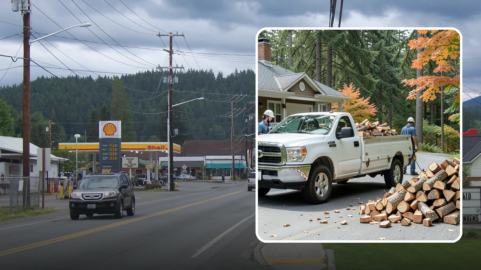 Winter Firewood Delivery in Granite Falls, Snohomish County, WA - Through the heart of the Pacific Northwest cold season, we keep your rack stocked with dry wood you can burn tonight.