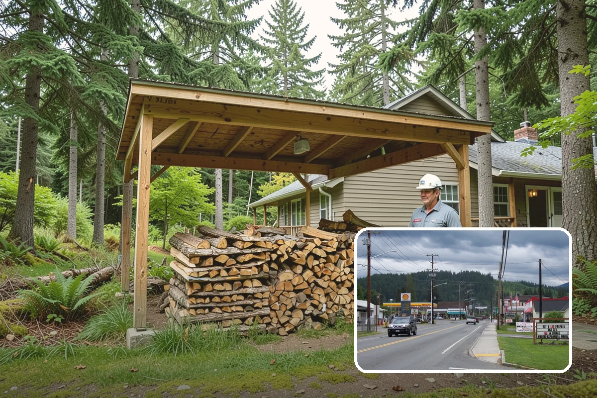 Winter Firewood Delivery in Granite Falls, Snohomish County, WA - Keeps your rack stocked through the coldest months