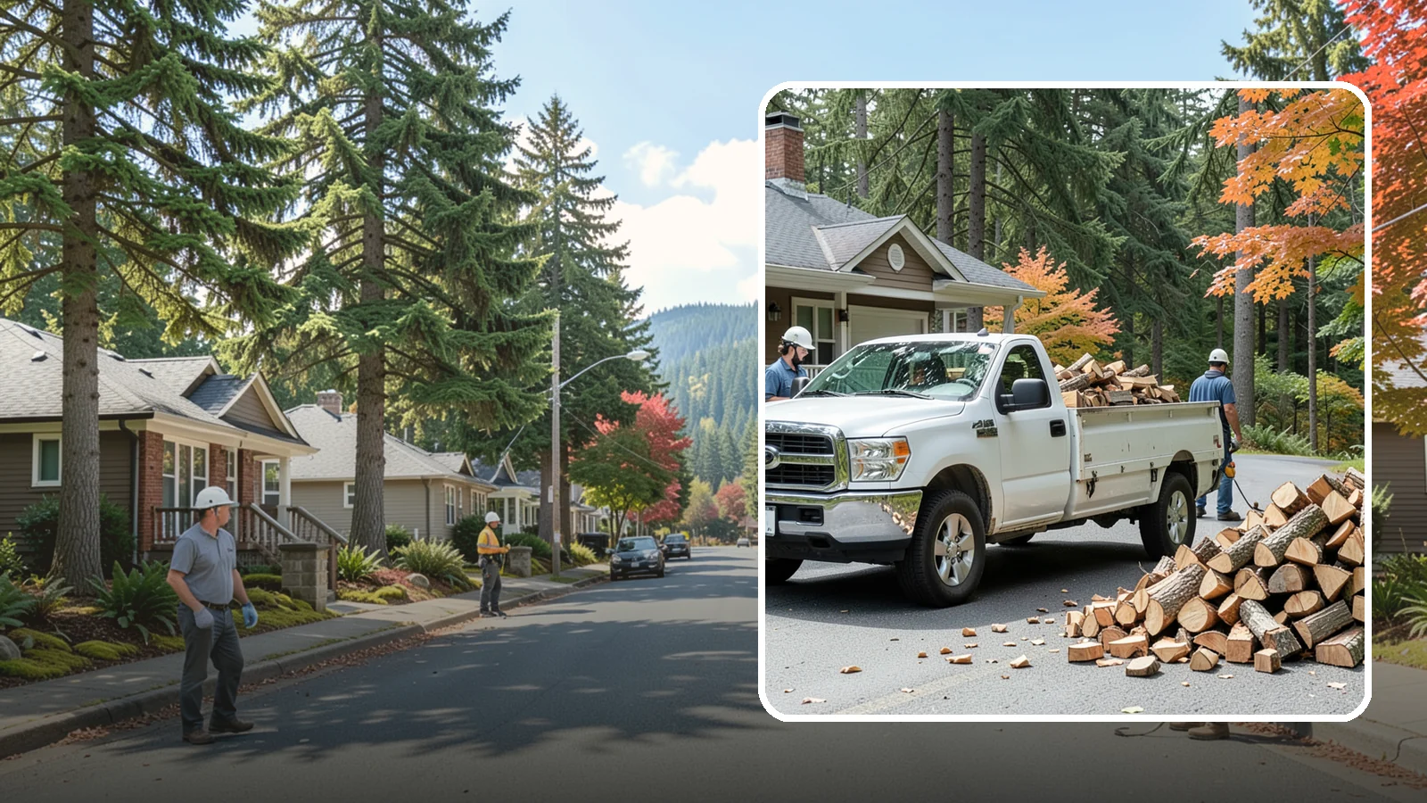 Winter Firewood Delivery in Hunts Point, King County, WA - Through the heart of the Pacific Northwest cold season, we keep your rack stocked with dry wood you can burn tonight.
