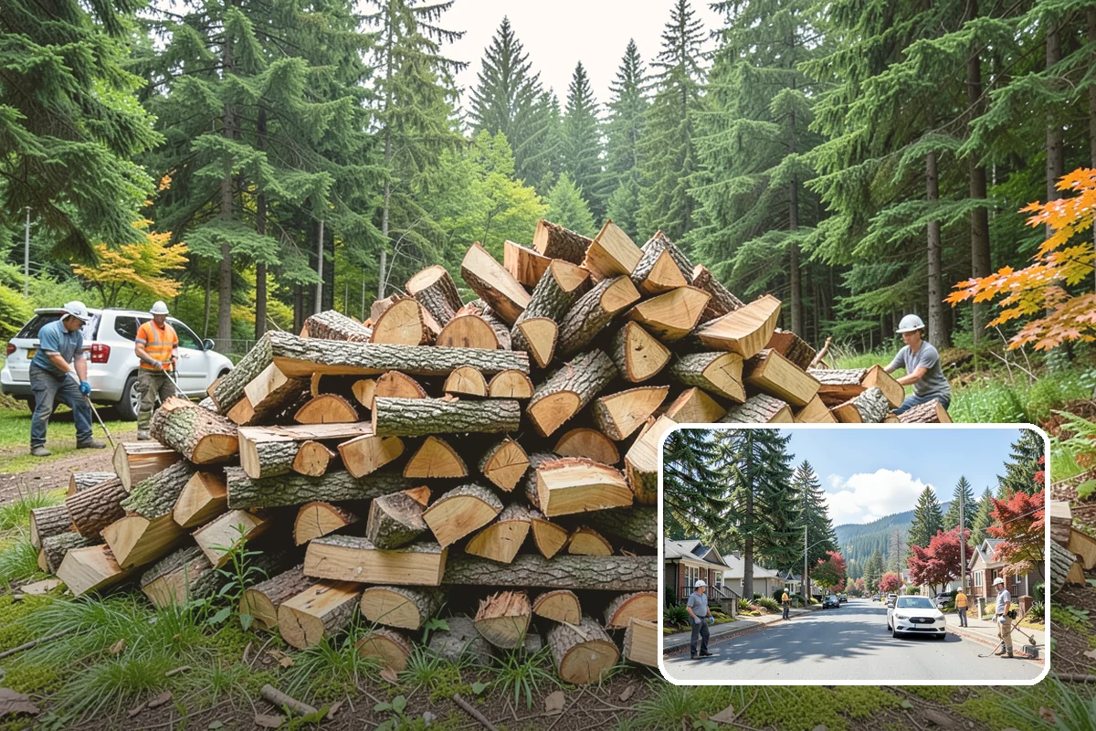 Winter Firewood Delivery in Hunts Point, King County, WA - Keeps your rack stocked through the coldest months