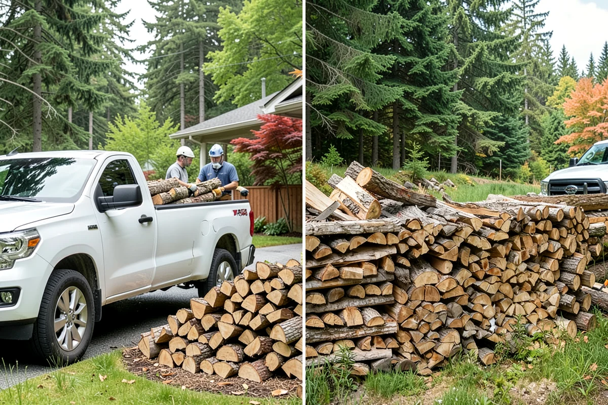 Winter Firewood Delivery in Hunts Point, King County, WA - Set up your winter delivery quantity and schedule