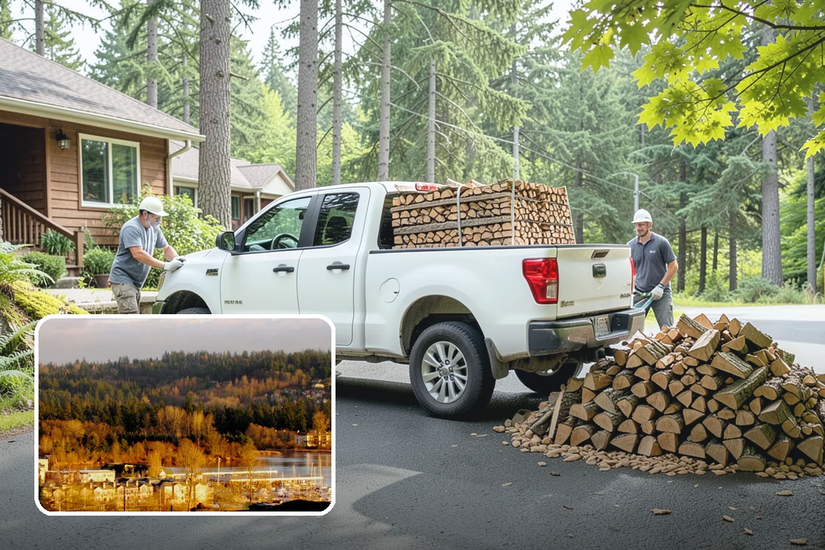Winter Firewood Delivery in Kenmore, King County, WA - Keeps your rack stocked through the coldest months