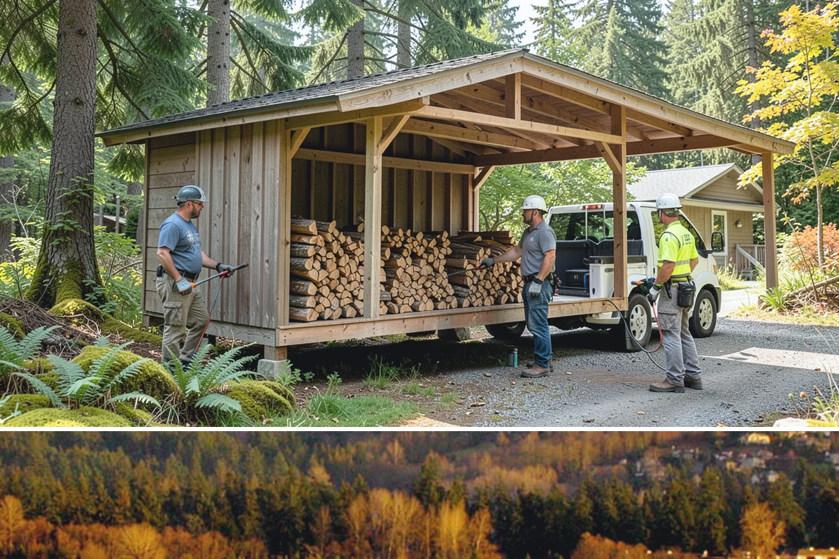 Winter Firewood Delivery in Kenmore, King County, WA - This is our peak season from the first hard cold through late winter, so booking early locks in dependable resupply.