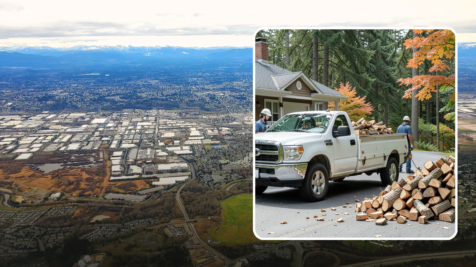 Winter Firewood Delivery in Kent, King County, WA - Through the heart of the Pacific Northwest cold season, we keep your rack stocked with dry wood you can burn tonight.