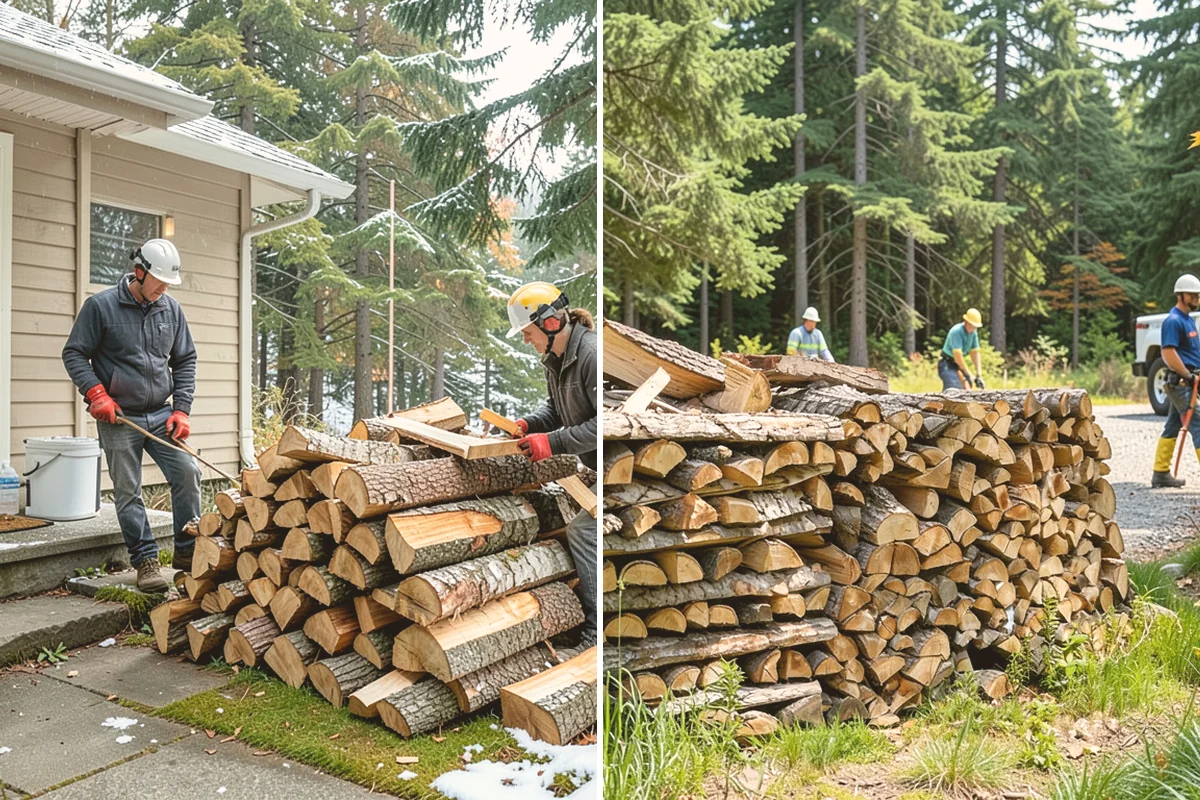 Winter Firewood Delivery in Kent, King County, WA - Set up your winter delivery quantity and schedule