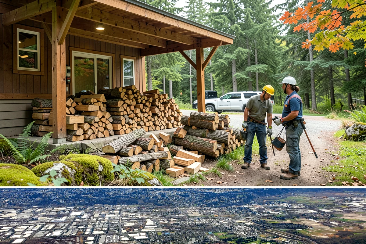 Winter Firewood Delivery in Kent, King County, WA - This is our peak season from the first hard cold through late winter, so booking early locks in dependable resupply.