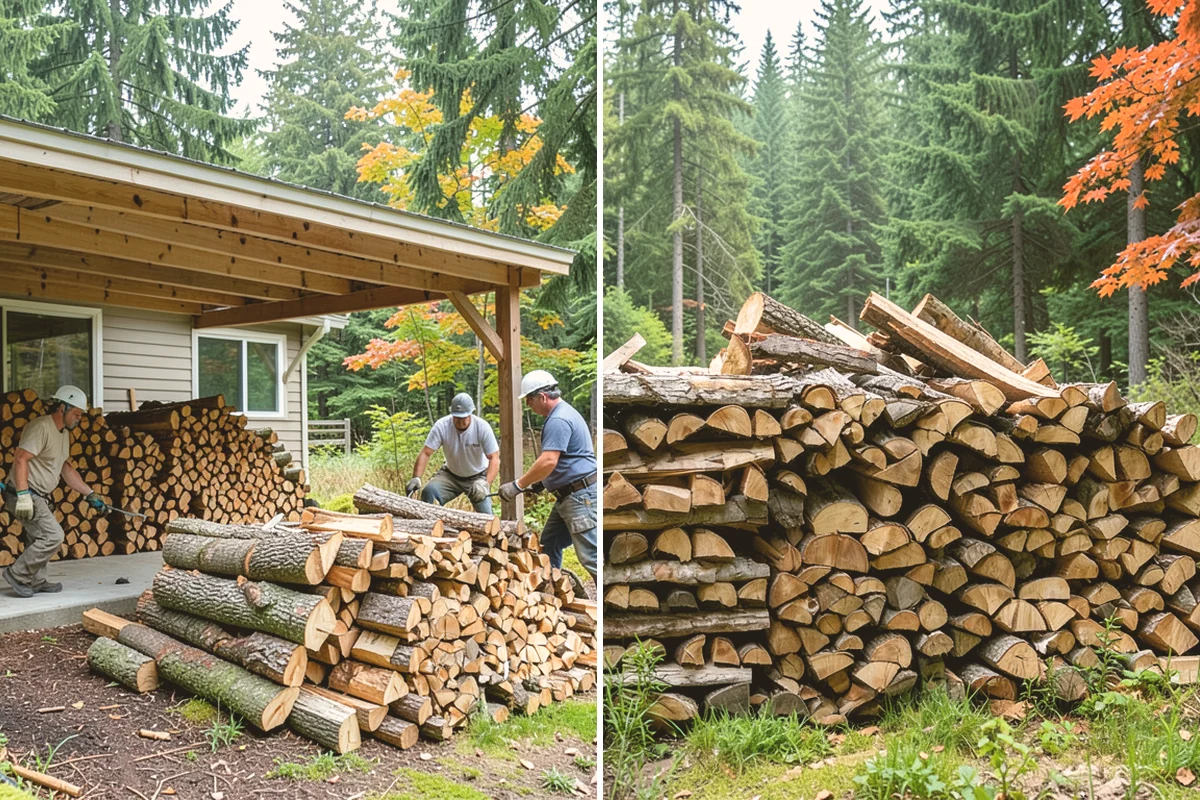 Winter Firewood Delivery in Kirkland, King County, WA - Set up your winter delivery quantity and schedule