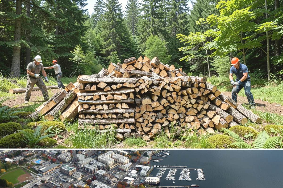 Winter Firewood Delivery in Kirkland, King County, WA - This is our peak season from the first hard cold through late winter, so booking early locks in dependable resupply.