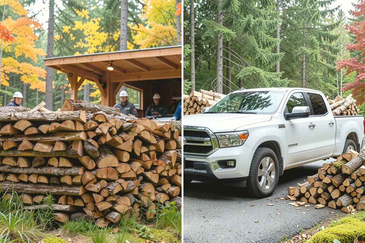 Winter Firewood Delivery in La Conner, Skagit County, WA - Set up your winter delivery quantity and schedule