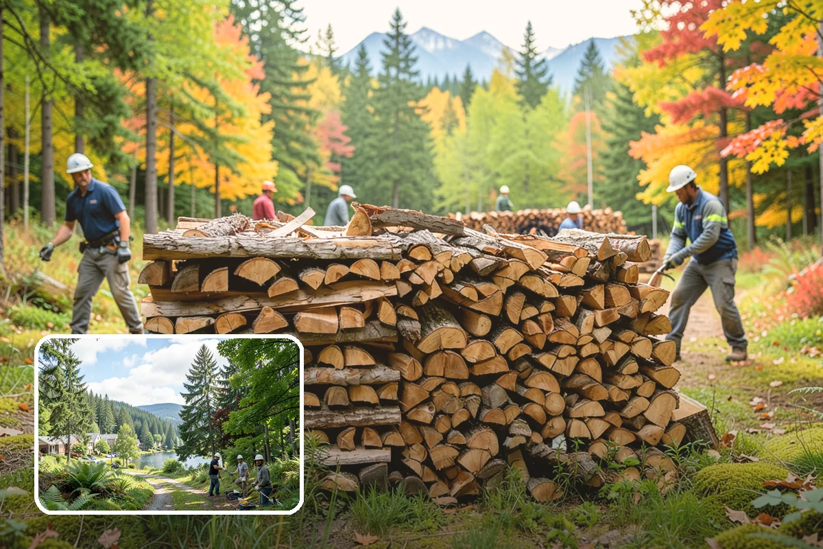Winter Firewood Delivery in Lake Forest Park, King County, WA - Keeps your rack stocked through the coldest months