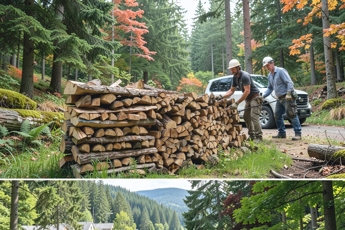 Winter Firewood Delivery in Lake Forest Park, King County, WA - This is our peak season from the first hard cold through late winter, so booking early locks in dependable resupply.