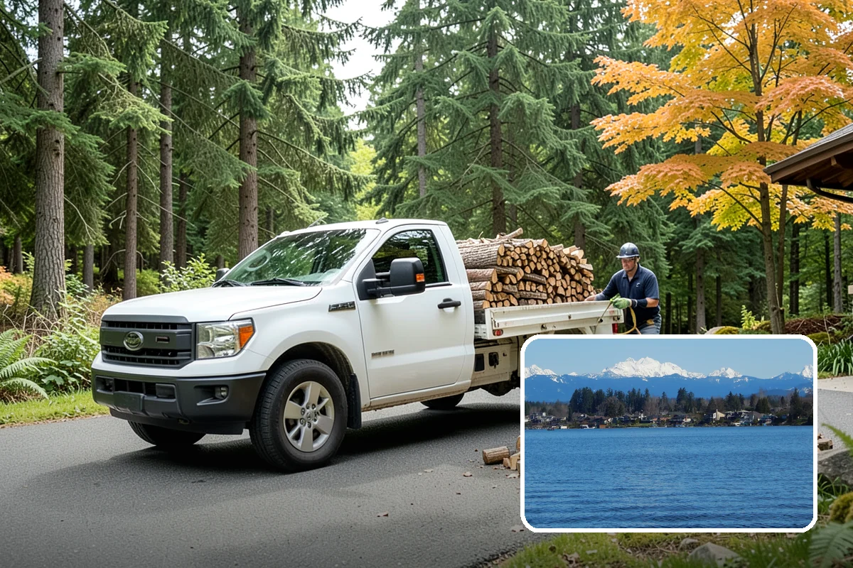 Winter Firewood Delivery in Lake Stevens, Snohomish County, WA - Keeps your rack stocked through the coldest months