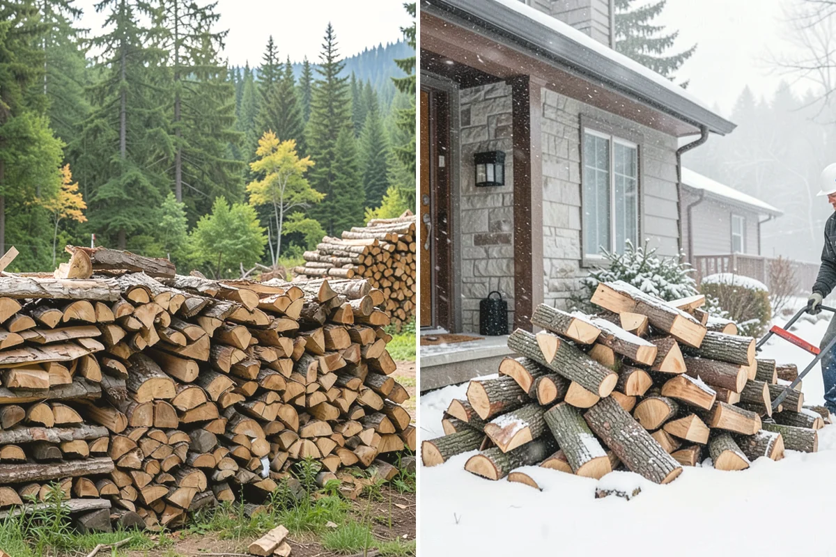 Winter Firewood Delivery in Lake Stevens, Snohomish County, WA - Set up your winter delivery quantity and schedule