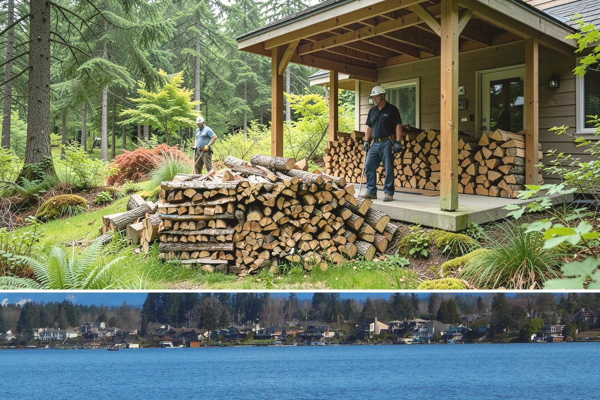 Winter Firewood Delivery in Lake Stevens, Snohomish County, WA - This is our peak season from the first hard cold through late winter, so booking early locks in dependable resupply.