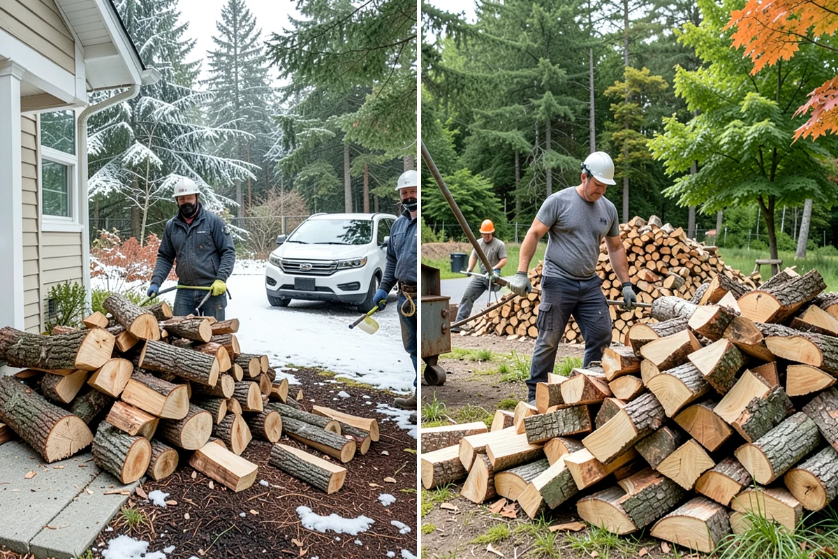 Winter Firewood Delivery in Lakewood, Pierce County, WA - Set up your winter delivery quantity and schedule