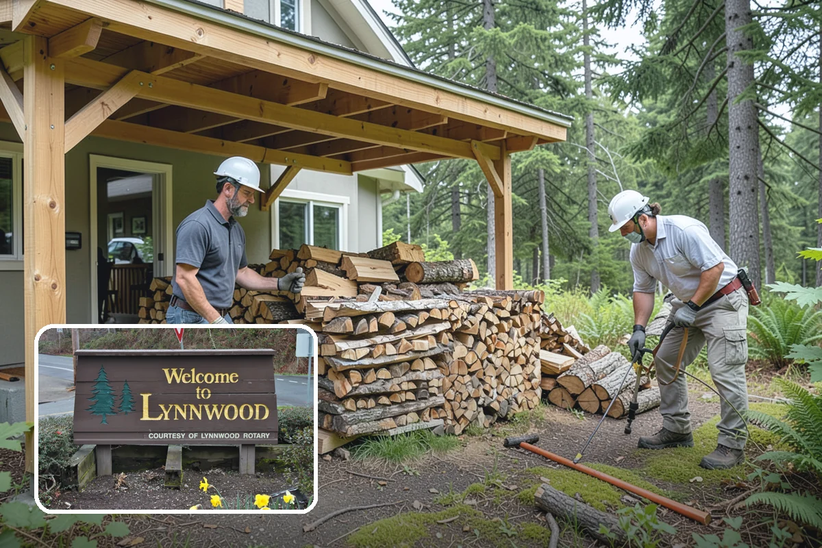 Winter Firewood Delivery in Lynnwood, Snohomish County, WA - Keeps your rack stocked through the coldest months