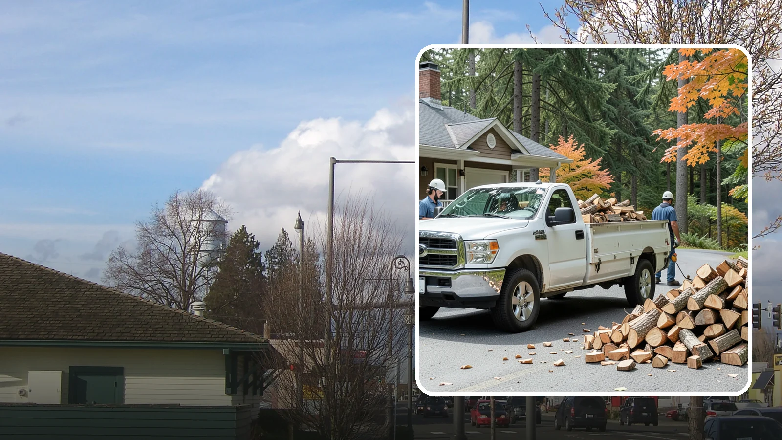 Winter Firewood Delivery in Marysville, Snohomish County, WA - Through the heart of the Pacific Northwest cold season, we keep your rack stocked with dry wood you can burn tonight.