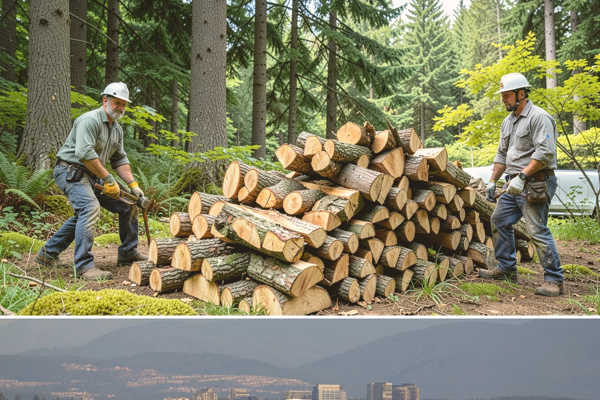 Winter Firewood Delivery in Medina, King County, WA - This is our peak season from the first hard cold through late winter, so booking early locks in dependable resupply.