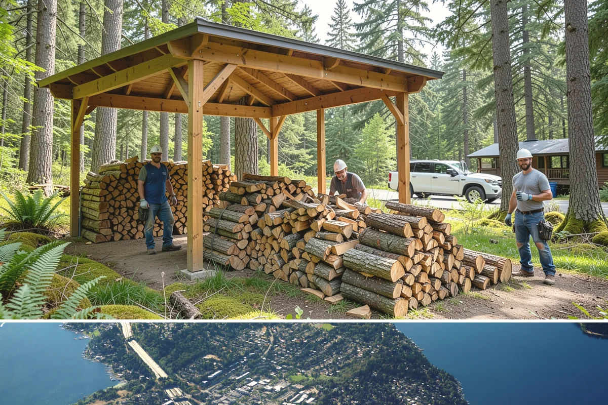 Winter Firewood Delivery in Mercer Island, King County, WA - This is our peak season from the first hard cold through late winter, so booking early locks in dependable resupply.