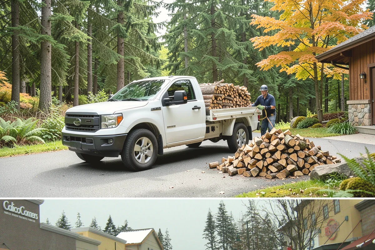 Winter Firewood Delivery in Mill Creek, Snohomish County, WA - This is our peak season from the first hard cold through late winter, so booking early locks in dependable resupply.