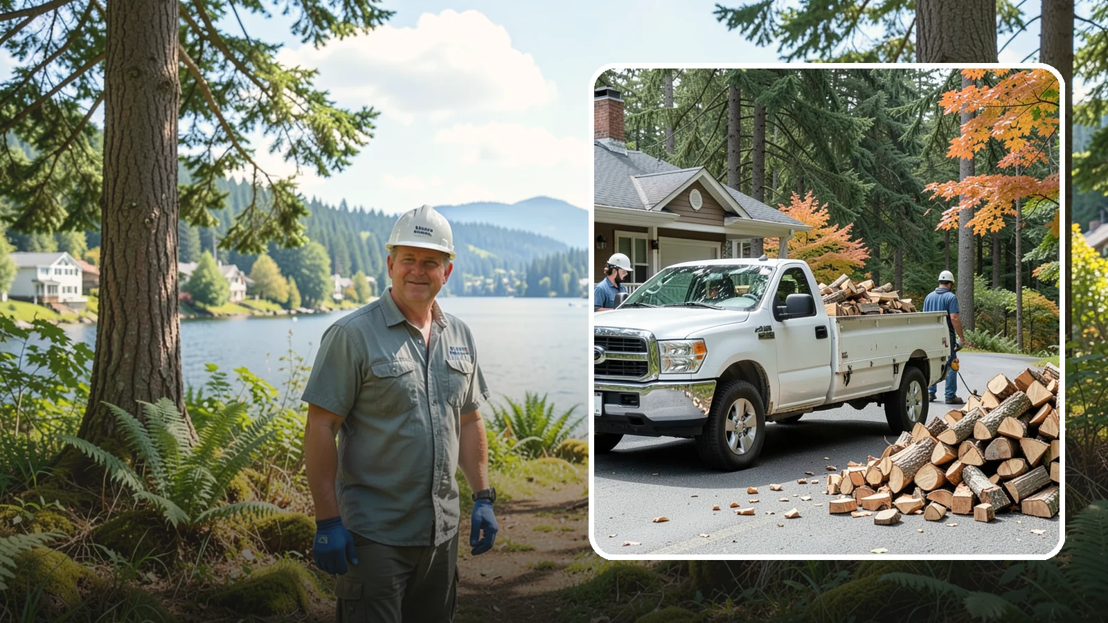 Winter Firewood Delivery in Milton, King County, WA - Through the heart of the Pacific Northwest cold season, we keep your rack stocked with dry wood you can burn tonight.