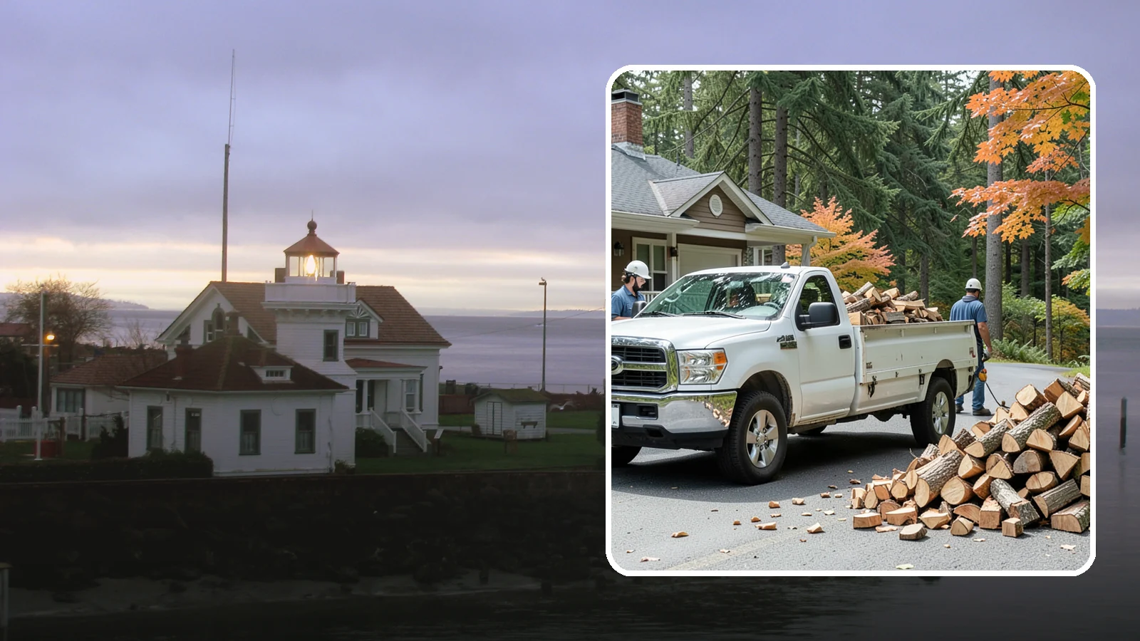 Winter Firewood Delivery in Mukilteo, Snohomish County, WA - Through the heart of the Pacific Northwest cold season, we keep your rack stocked with dry wood you can burn tonight.