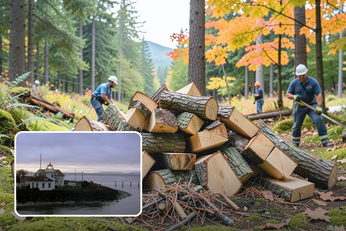 Winter Firewood Delivery in Mukilteo, Snohomish County, WA - Keeps your rack stocked through the coldest months