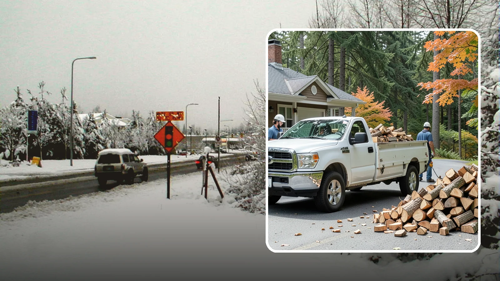 Winter Firewood Delivery in Newcastle, King County, WA - Through the heart of the Pacific Northwest cold season, we keep your rack stocked with dry wood you can burn tonight.