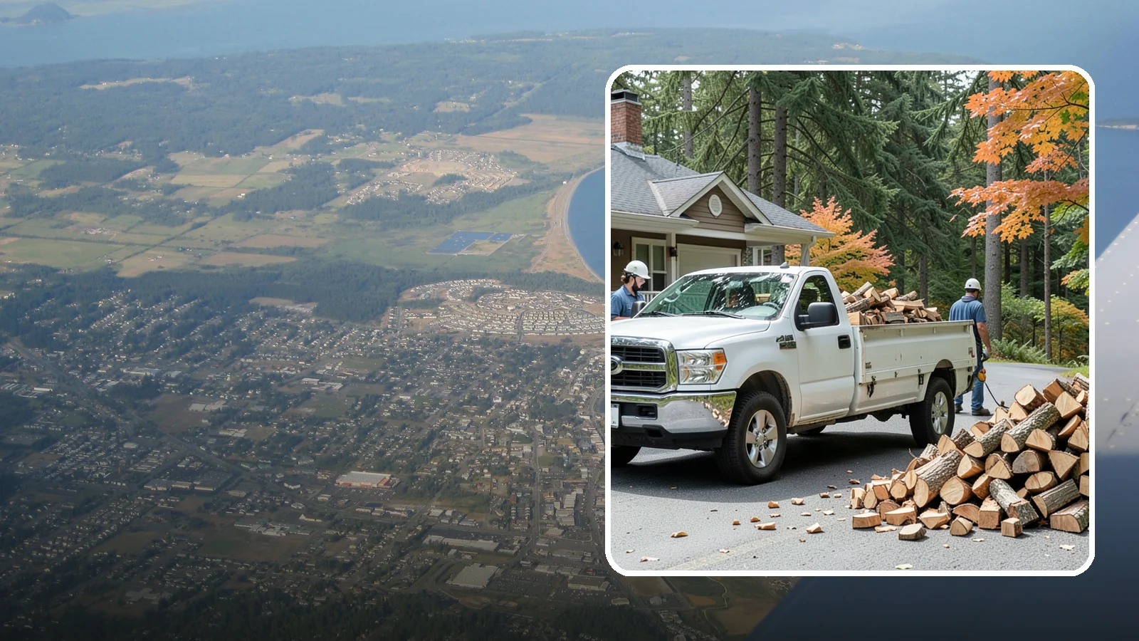 Winter Firewood Delivery in Oak Harbor, Island County, WA - Through the heart of the Pacific Northwest cold season, we keep your rack stocked with dry wood you can burn tonight.