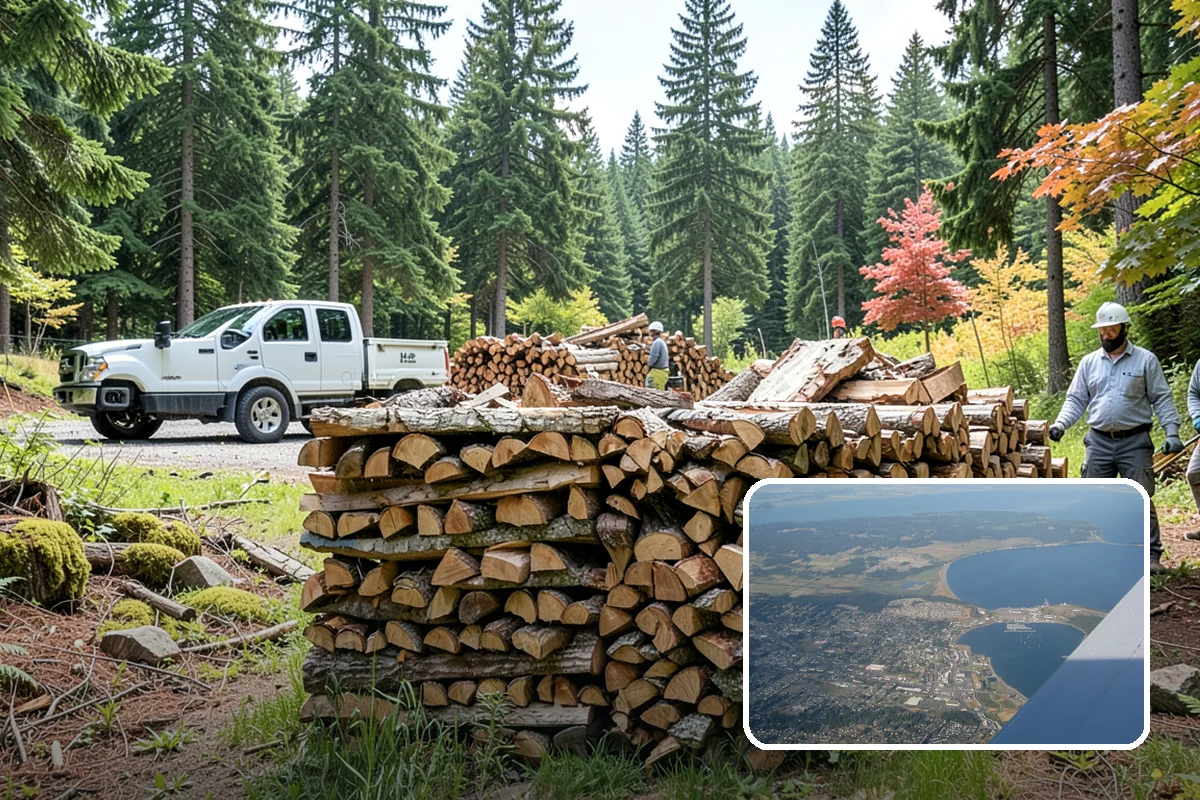 Winter Firewood Delivery in Oak Harbor, Island County, WA - Keeps your rack stocked through the coldest months
