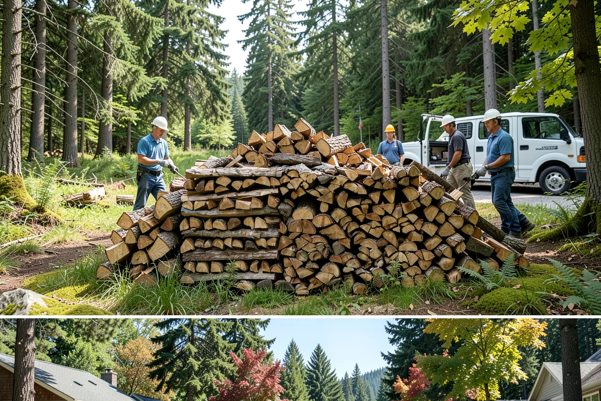 Winter Firewood Delivery in Orting, Pierce County, WA - This is our peak season from the first hard cold through late winter, so booking early locks in dependable resupply.