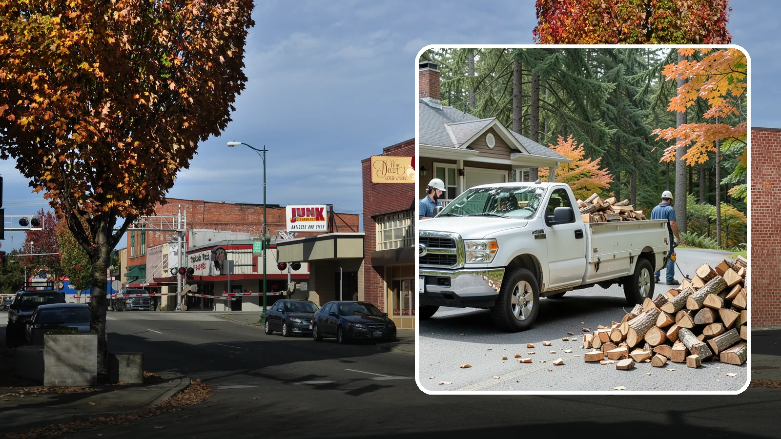 Winter Firewood Delivery in Puyallup, Pierce County, WA - Through the heart of the Pacific Northwest cold season, we keep your rack stocked with dry wood you can burn tonight.