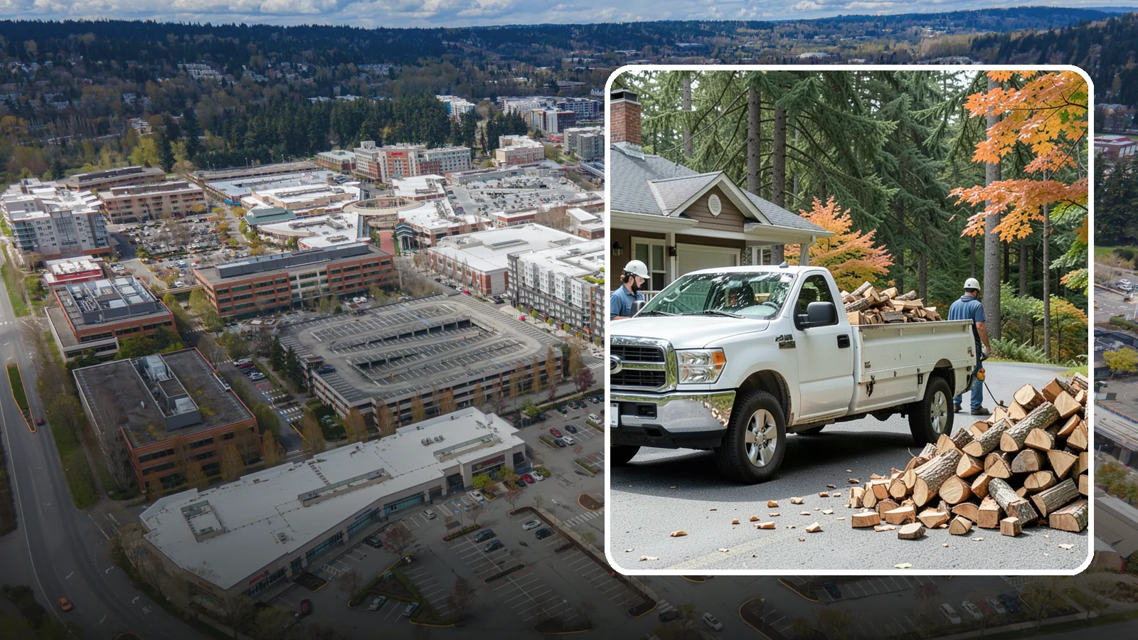 Winter Firewood Delivery in Redmond, King County, WA - Through the heart of the Pacific Northwest cold season, we keep your rack stocked with dry wood you can burn tonight.