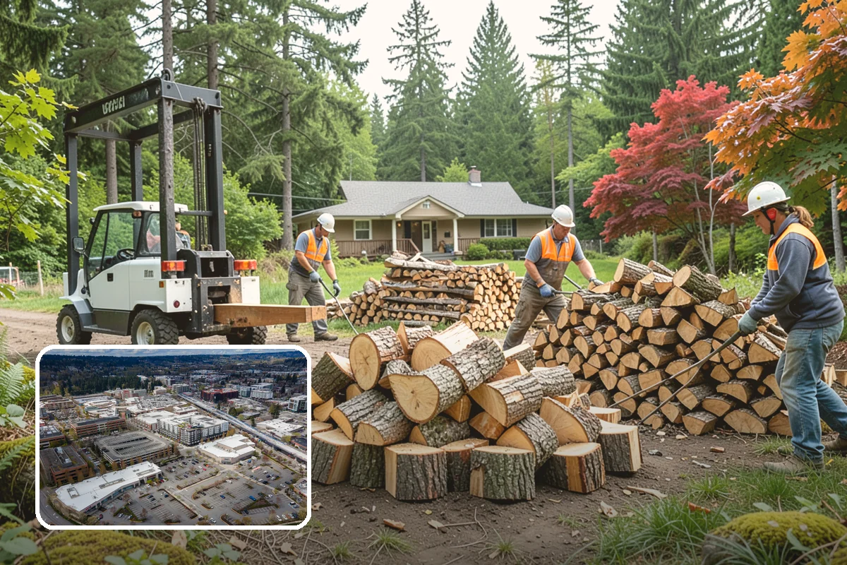 Winter Firewood Delivery in Redmond, King County, WA - Keeps your rack stocked through the coldest months