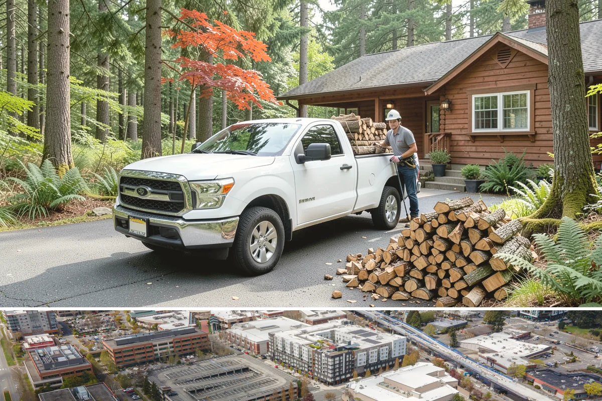 Winter Firewood Delivery in Redmond, King County, WA - This is our peak season from the first hard cold through late winter, so booking early locks in dependable resupply.