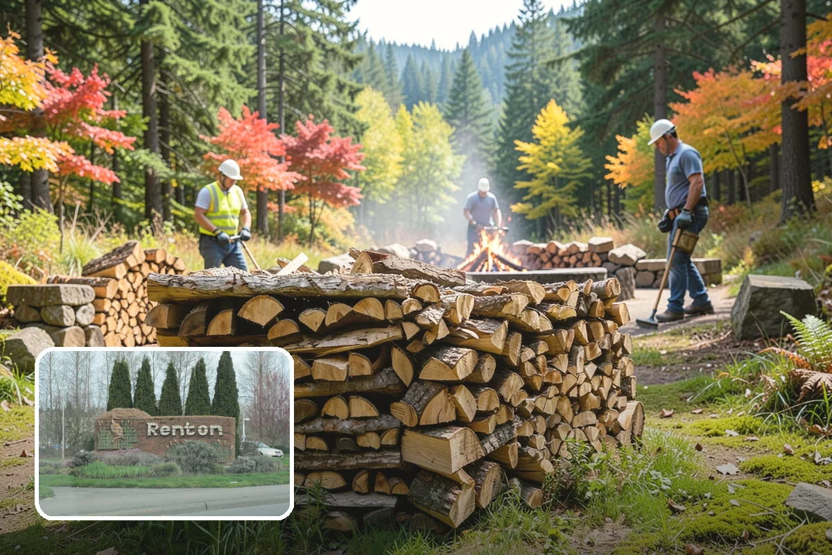 Winter Firewood Delivery in Renton, King County, WA - Keeps your rack stocked through the coldest months