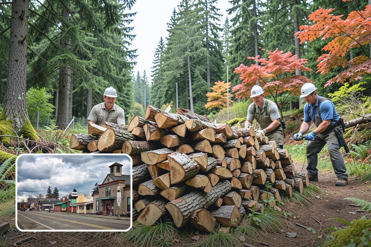 Winter Firewood Delivery in Roy, Pierce County, WA - Keeps your rack stocked through the coldest months