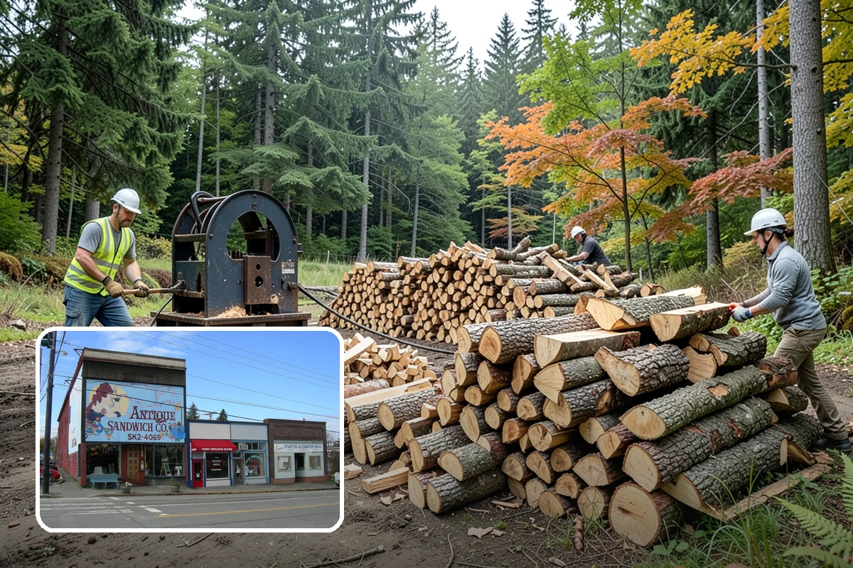 Winter Firewood Delivery in Ruston, Pierce County, WA - Keeps your rack stocked through the coldest months