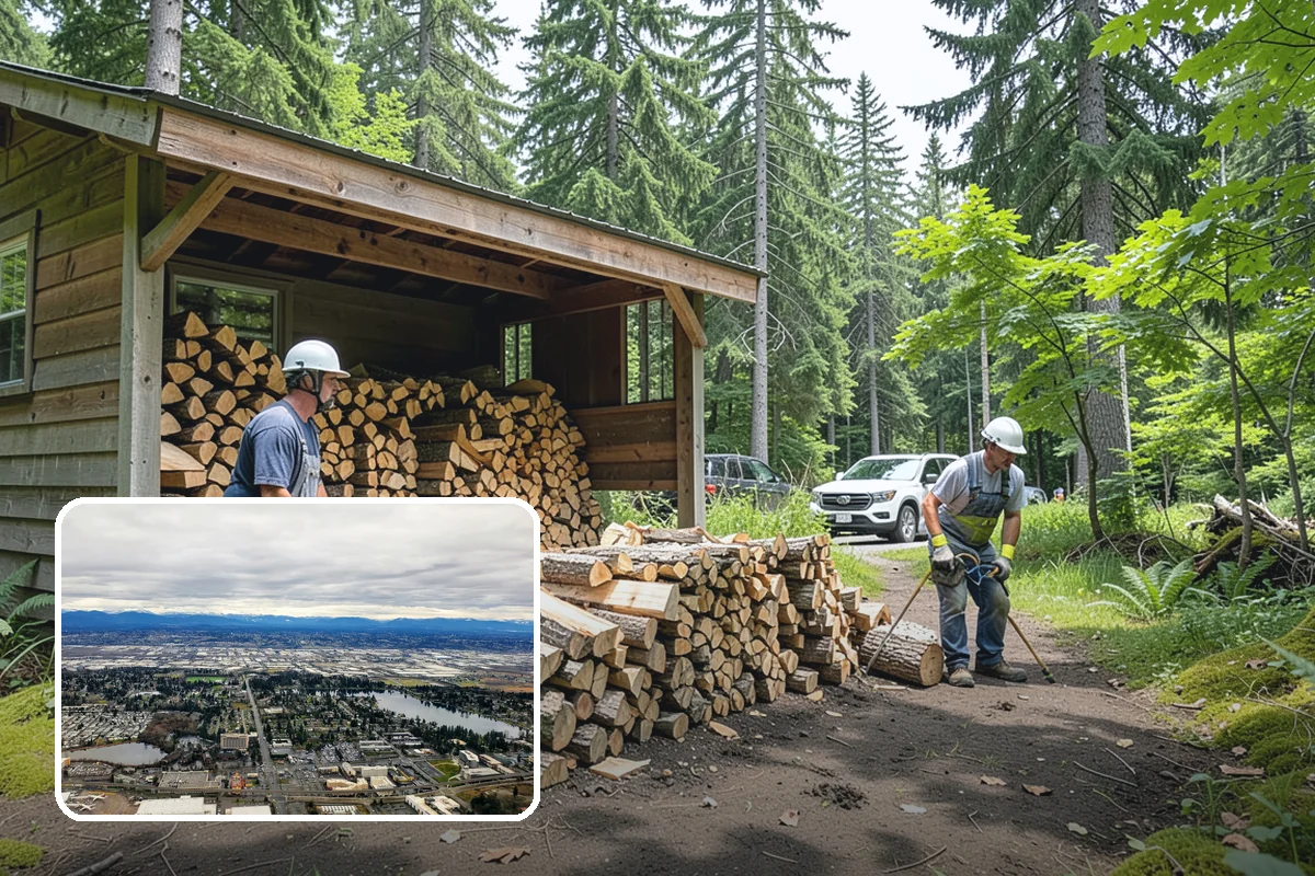 Winter Firewood Delivery in SeaTac, WA - Keeps your rack stocked through the coldest months