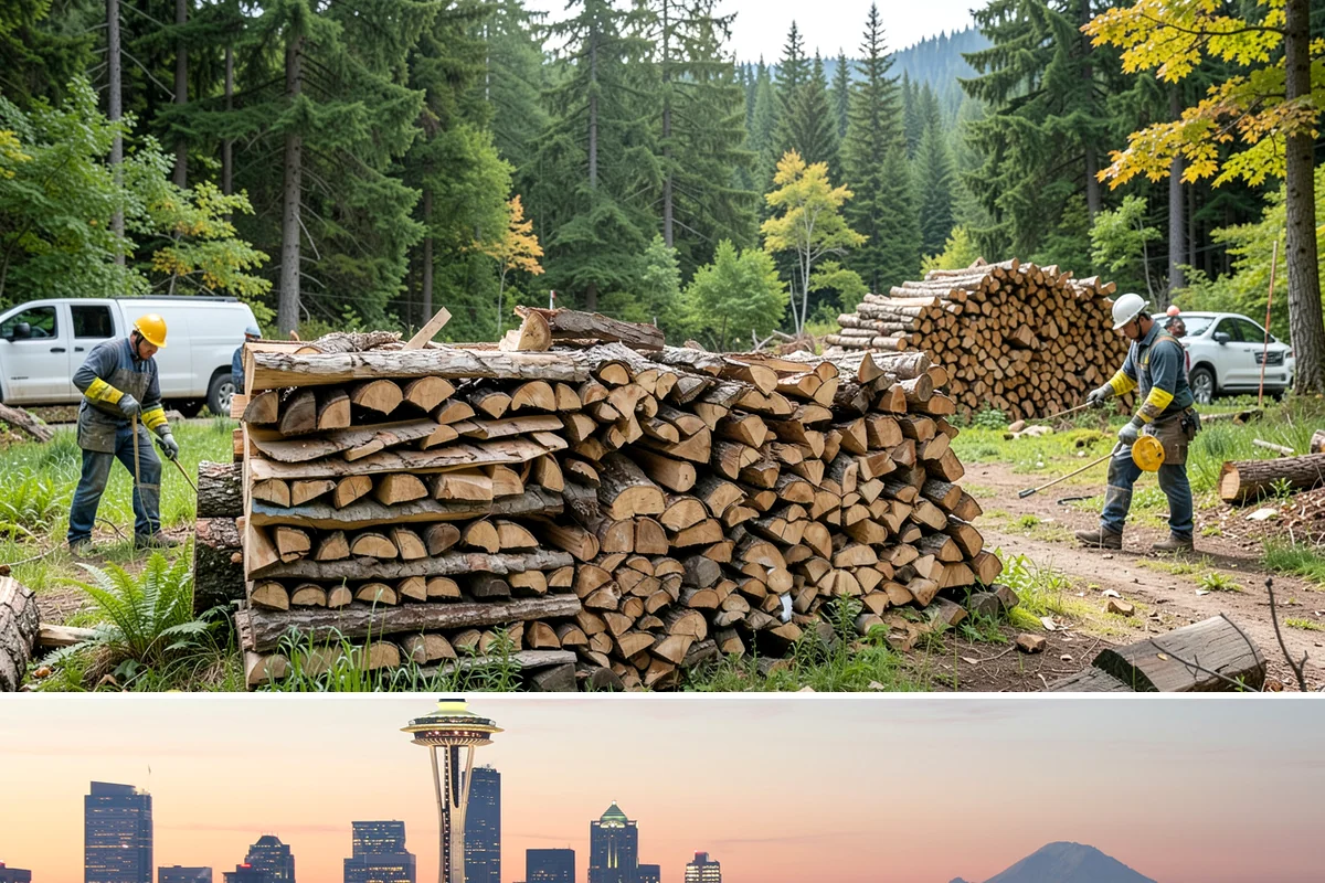 Winter Firewood Delivery in Seattle, King County, WA - This is our peak season from the first hard cold through late winter, so booking early locks in dependable resupply.