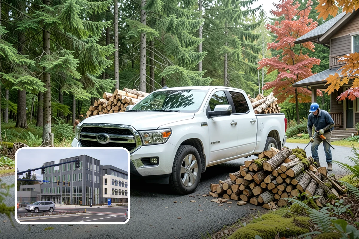 Winter Firewood Delivery in Shoreline, King County, WA - Keeps your rack stocked through the coldest months
