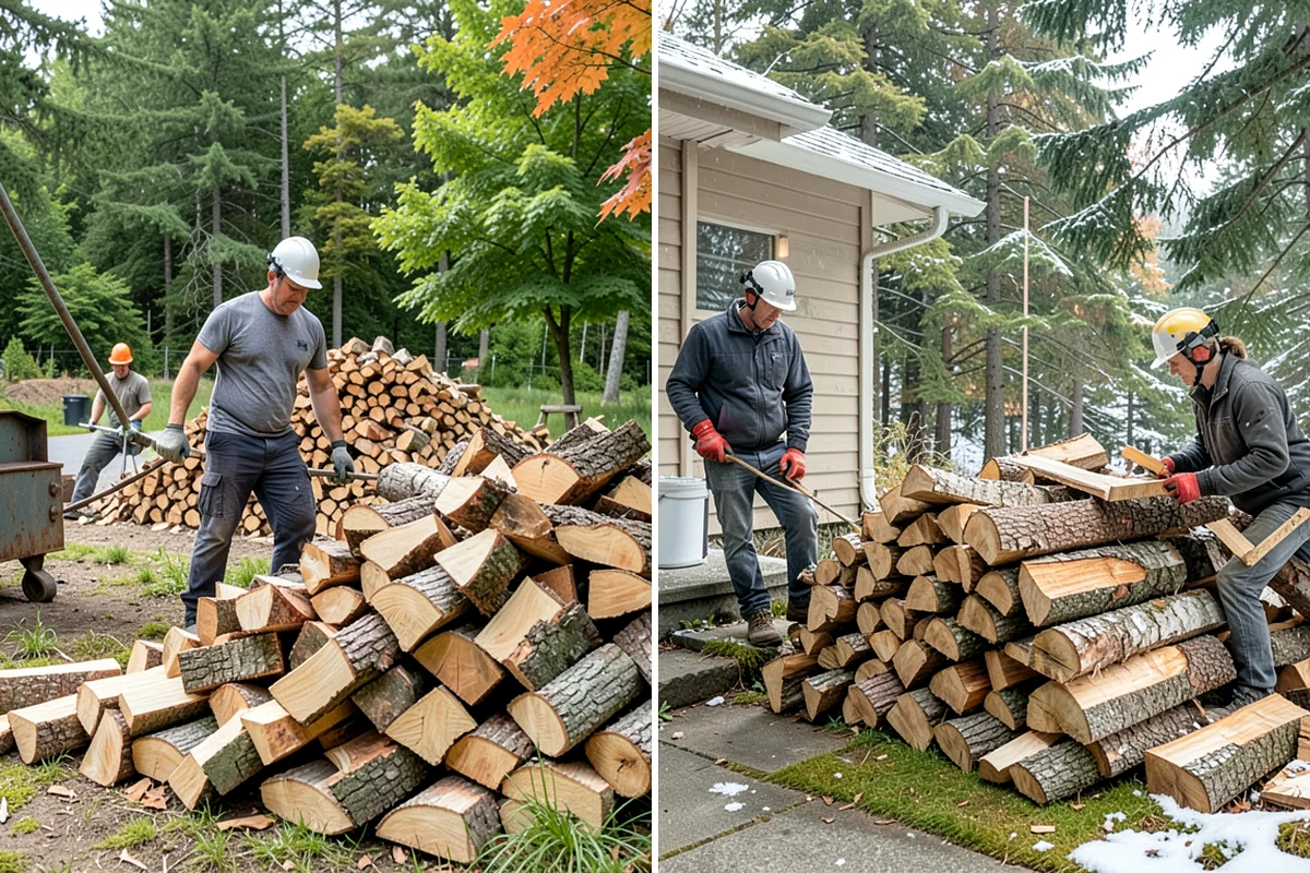 Winter Firewood Delivery in Snoqualmie, King County, WA - Set up your winter delivery quantity and schedule