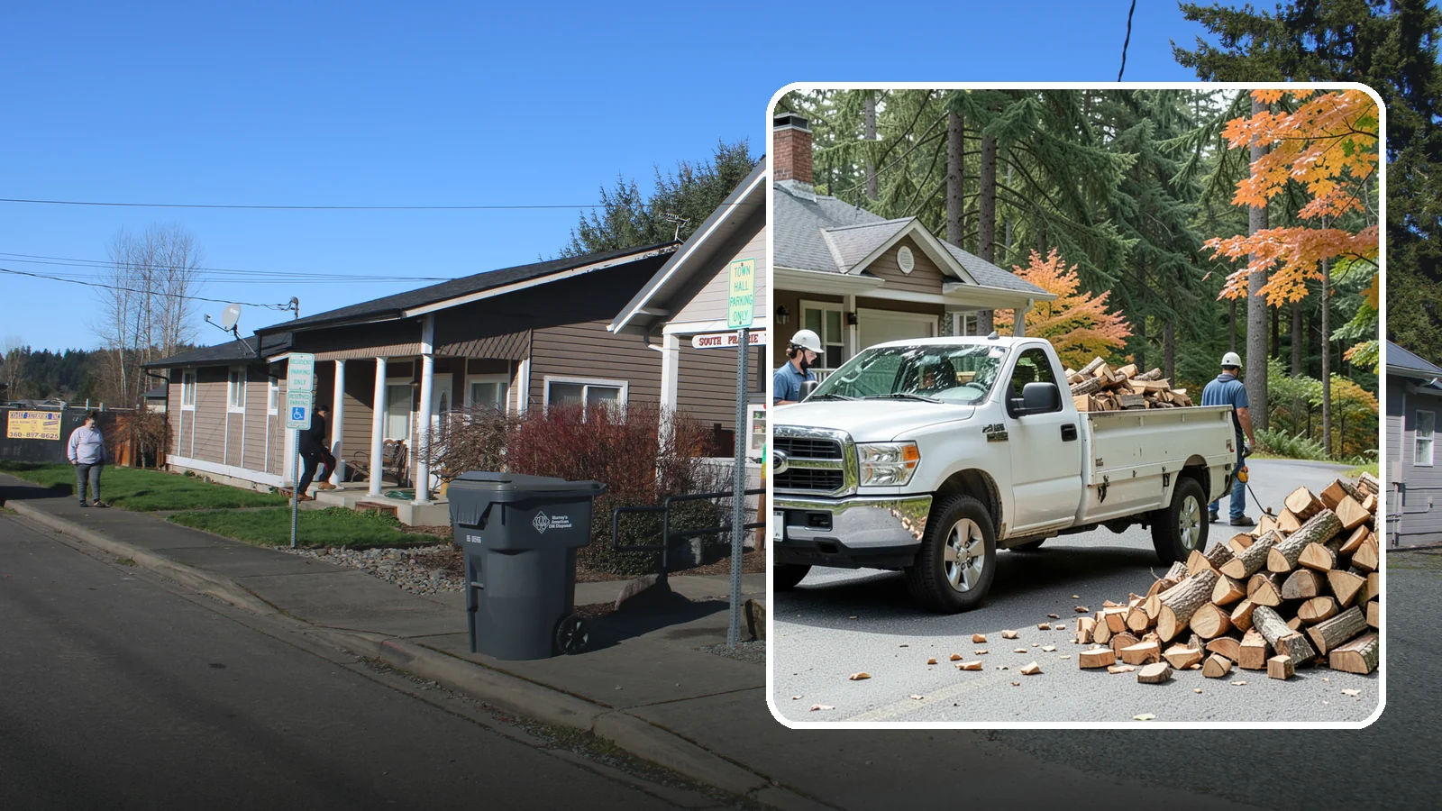 Winter Firewood Delivery in South Prairie, Pierce County, WA - Through the heart of the Pacific Northwest cold season, we keep your rack stocked with dry wood you can burn tonight.