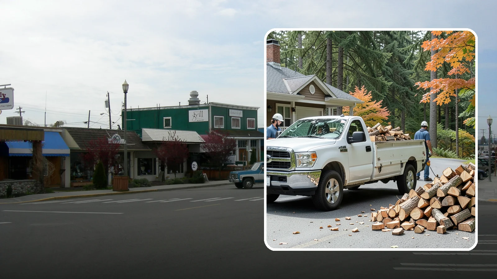 Winter Firewood Delivery in Stanwood, Snohomish County, WA - Through the heart of the Pacific Northwest cold season, we keep your rack stocked with dry wood you can burn tonight.