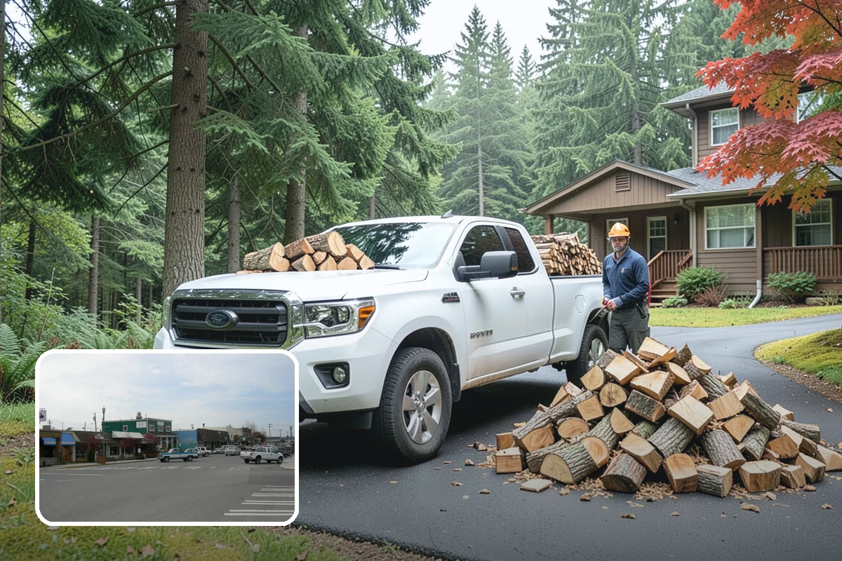 Winter Firewood Delivery in Stanwood, Snohomish County, WA - Keeps your rack stocked through the coldest months