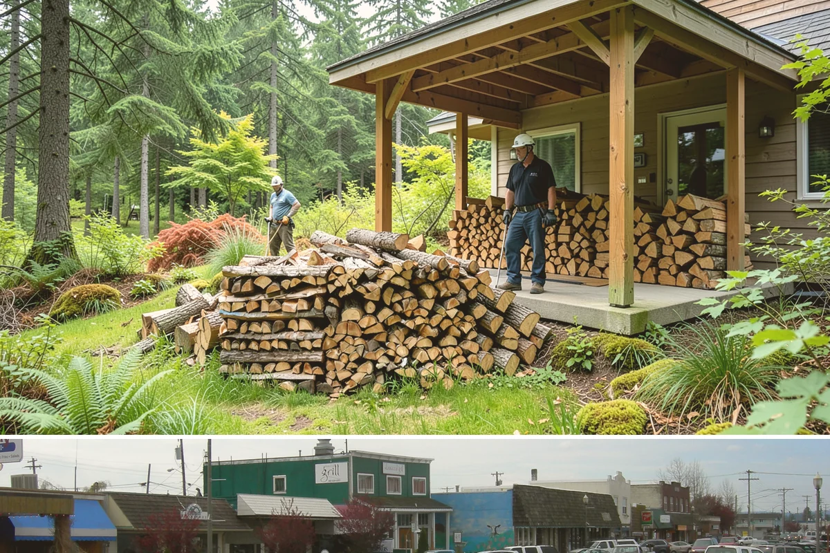 Winter Firewood Delivery in Stanwood, Snohomish County, WA - This is our peak season from the first hard cold through late winter, so booking early locks in dependable resupply.